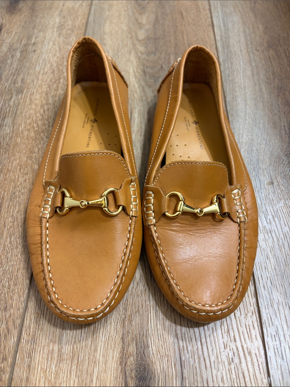 Mercanti Fiorentini Horsebit Loafers in Cognac Made in Brazil